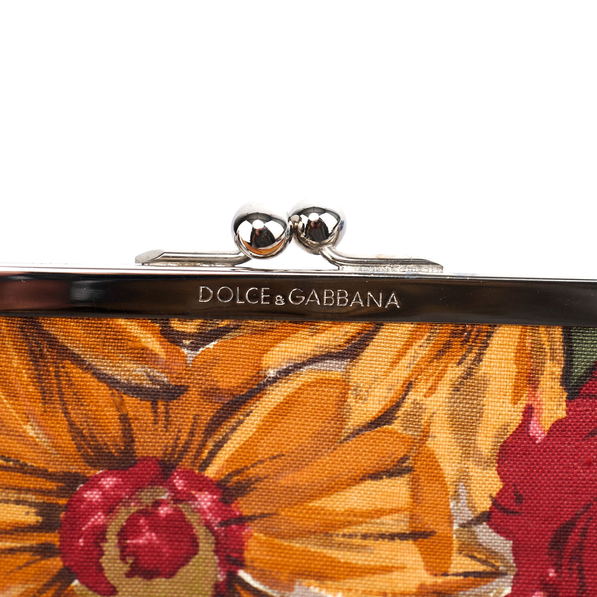 Linen Floral Clutch Handbag