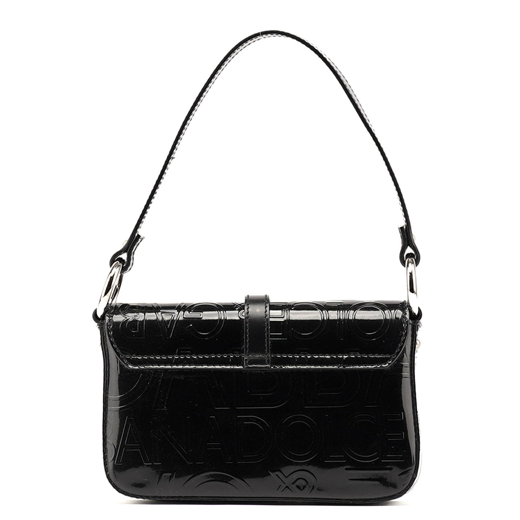 Patent Leather Embossed Mini Hobo Bag
