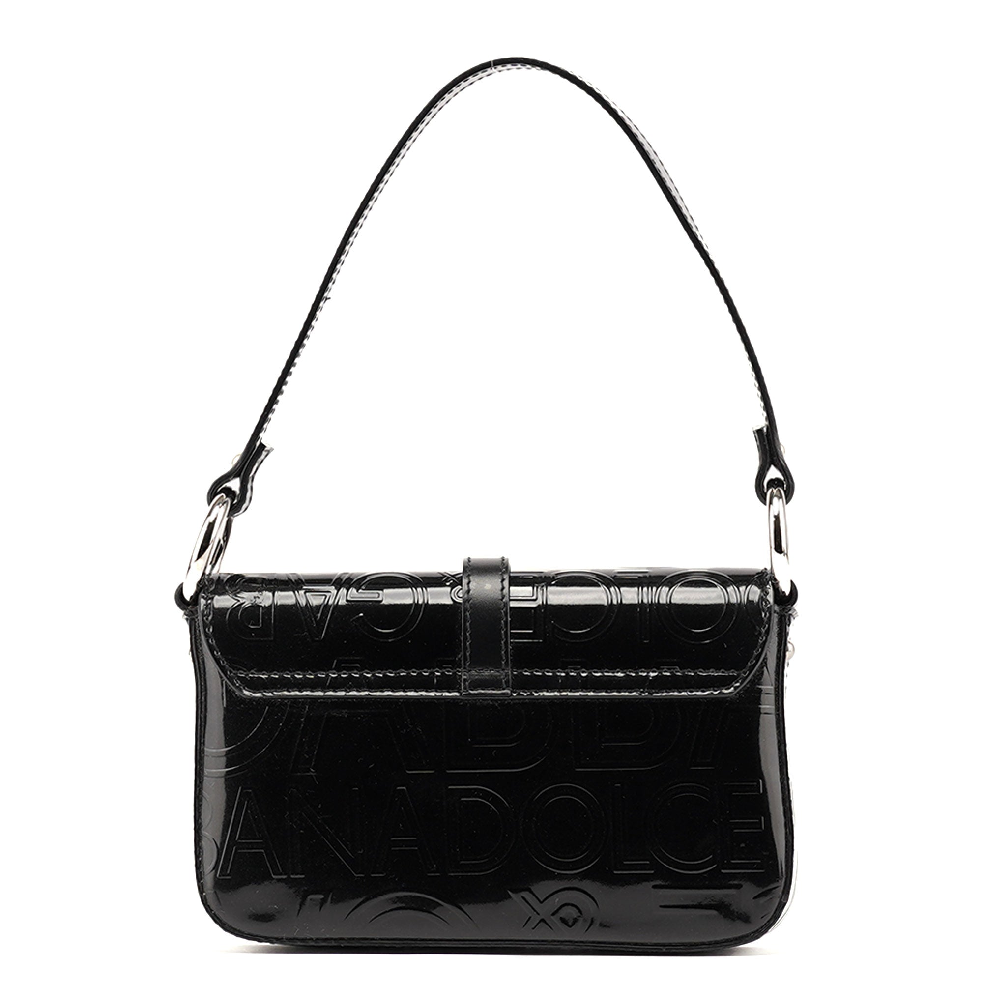 Patent Leather Embossed Mini Hobo Bag