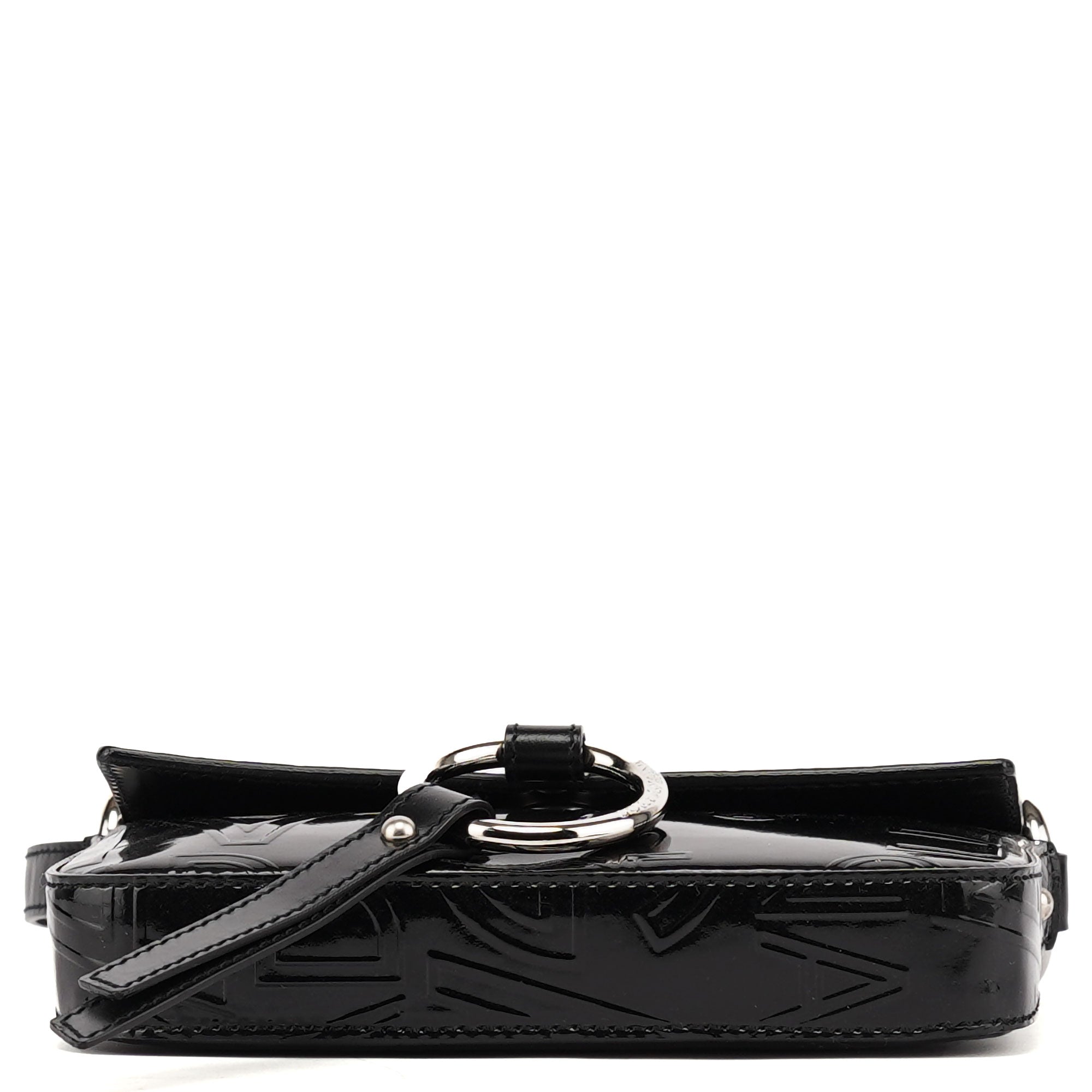 Patent Leather Embossed Mini Hobo Bag