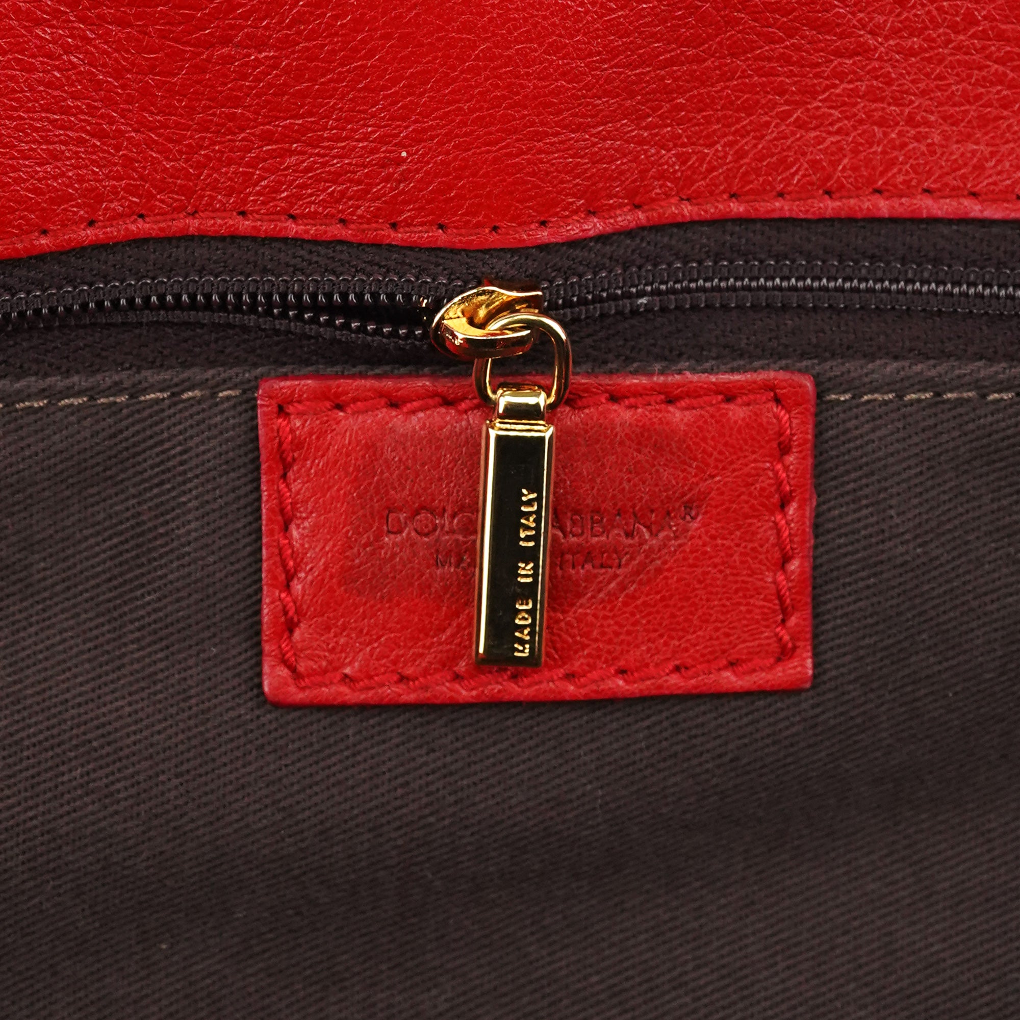 Red Leather Knot 2-Way Boston Bag