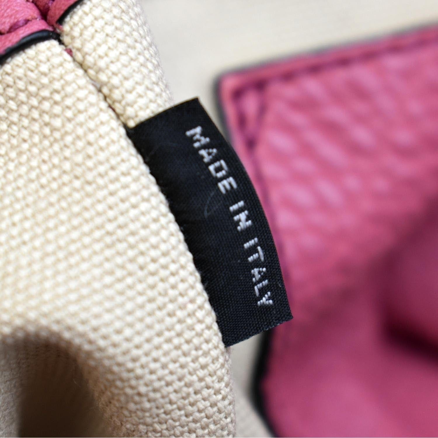PRADA Vitello Daino Leather Shopper Tote Bag Pink