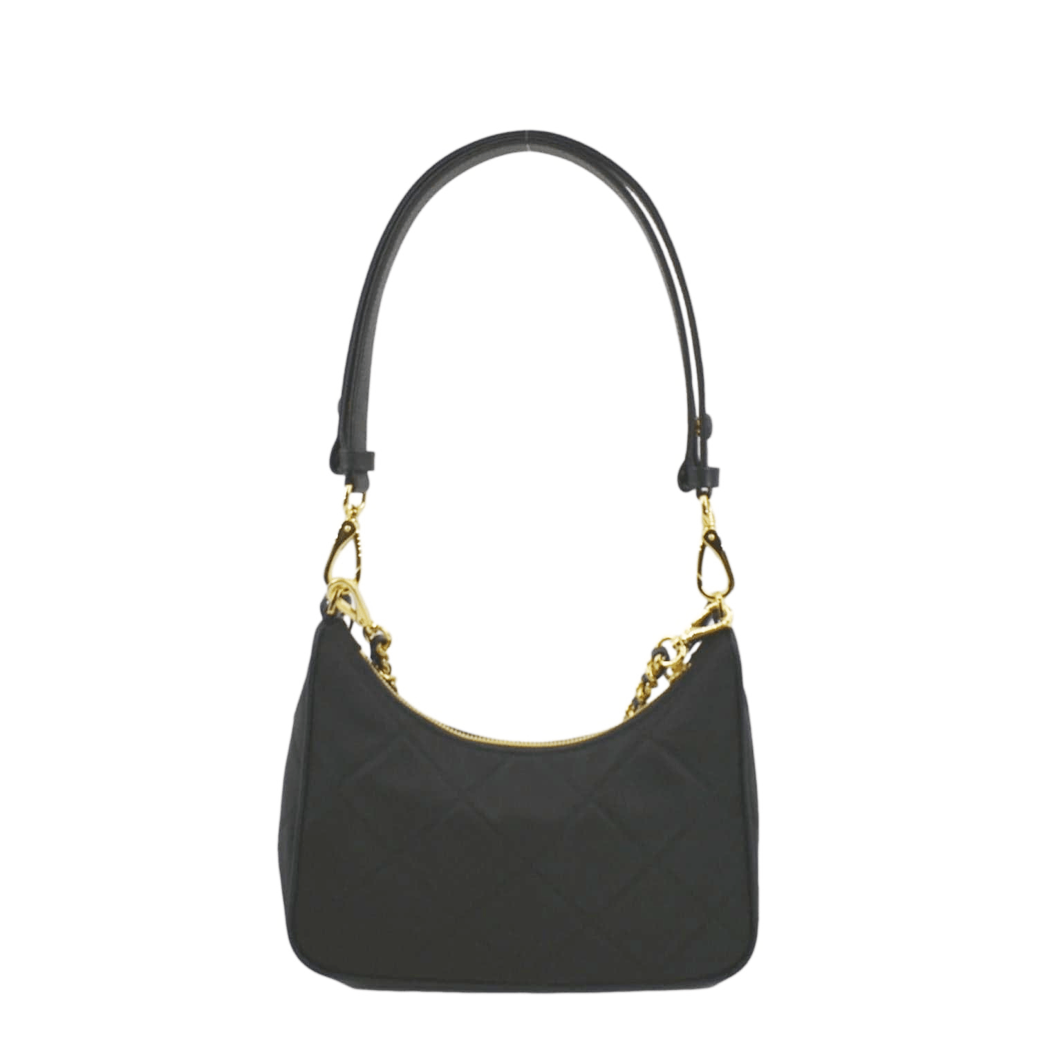 PRADA Re-Edition 1995 Re-Nylon Chain Shoulder Bag Black