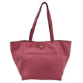PRADA Vitello Daino Leather Shopper Tote Bag Pink