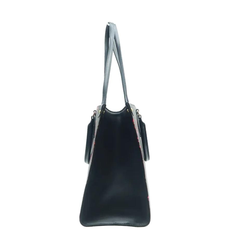 LOUIS VUITTON  Fall In Love Onthego MM Monogram Canvas Tote Shoulder Bag Black