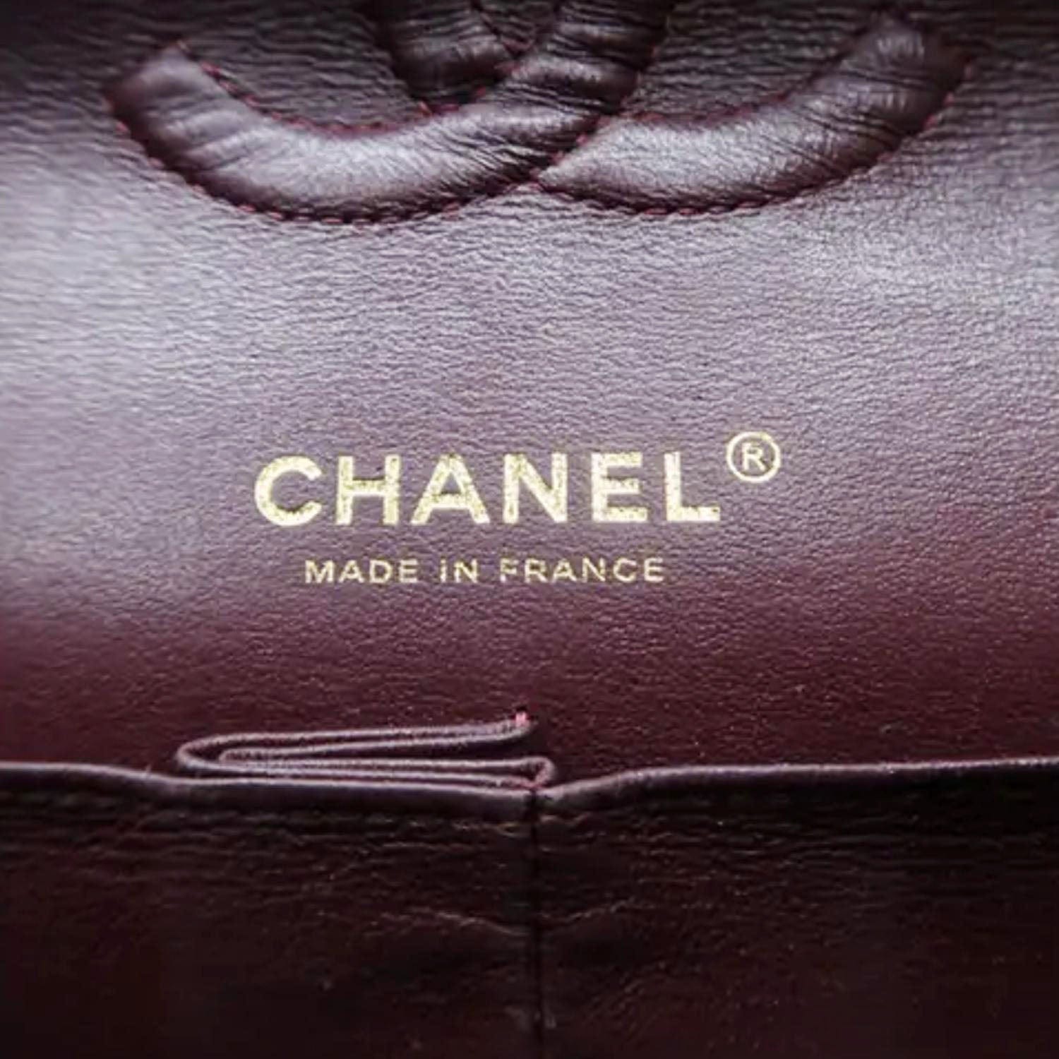CHANEL Classic Medium Double Flap Quilted Leather Shoulder Bag Black