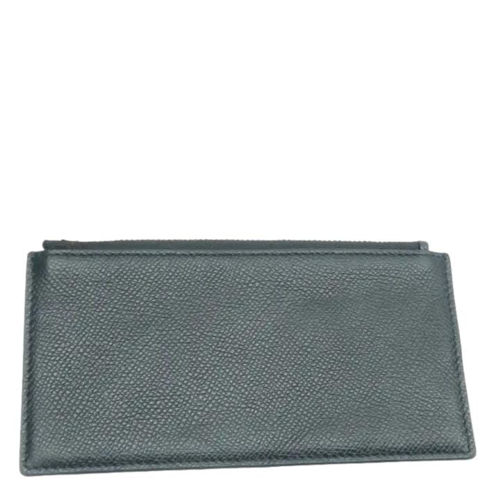 CHRISTIAN DIOR Long Saddle Leather Crossbody Chain Wallet Black