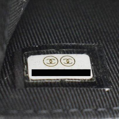 CHANEL Flap Quilted Caviar Leather Card Holder Black
