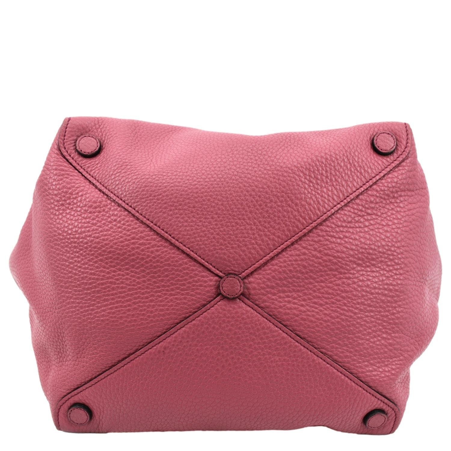 PRADA Vitello Daino Leather Shopper Tote Bag Pink