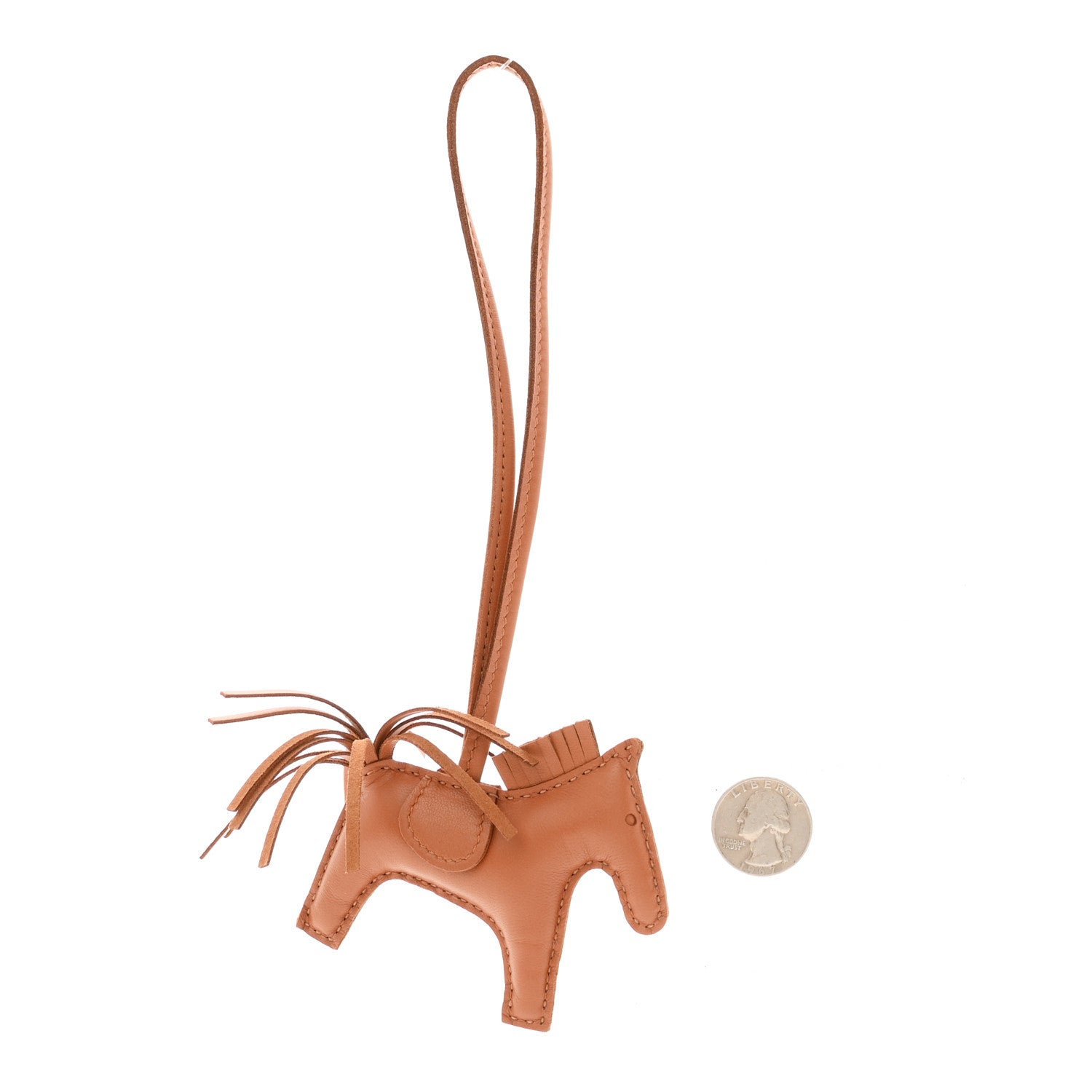 Milo Lambskin Grigri Rodeo Horse Bag Charm PM Gold