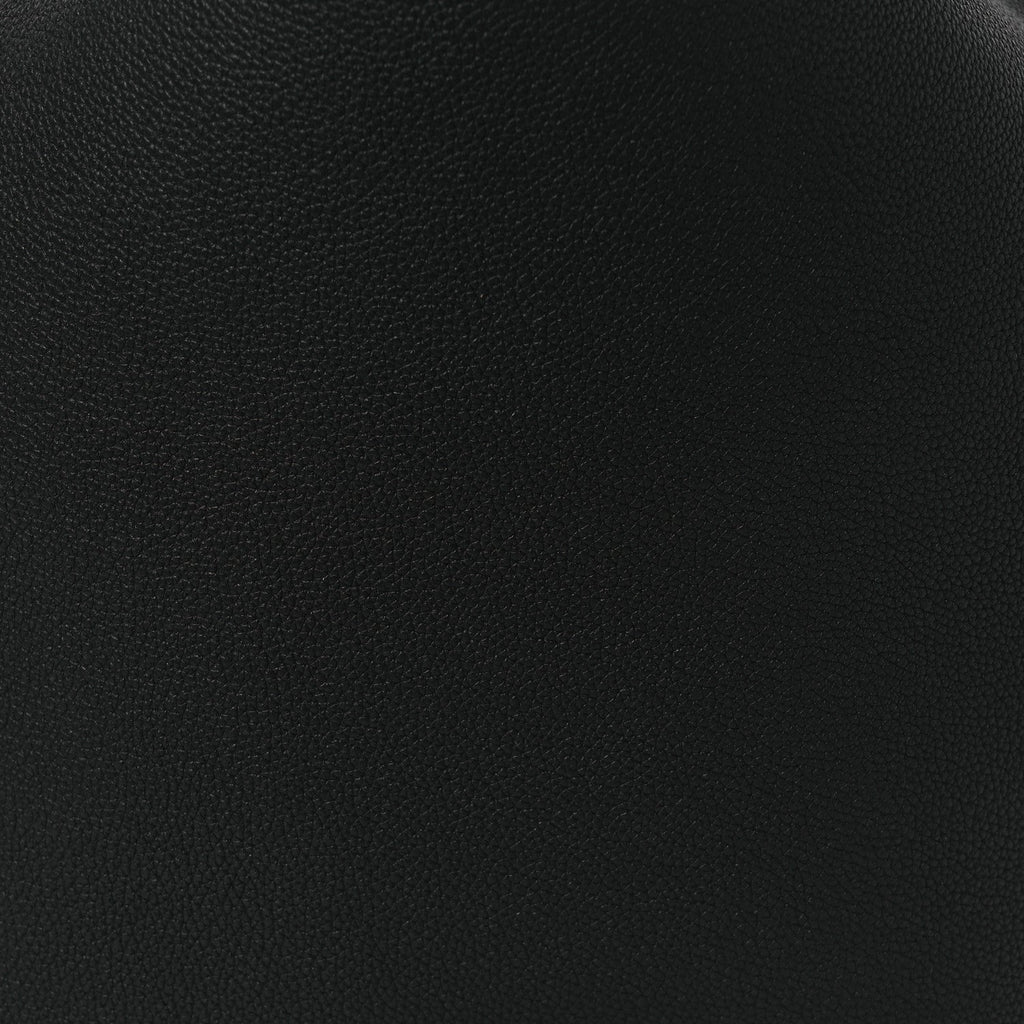 Pebbled Sport Calfskin Medium Lotus Tote Black
