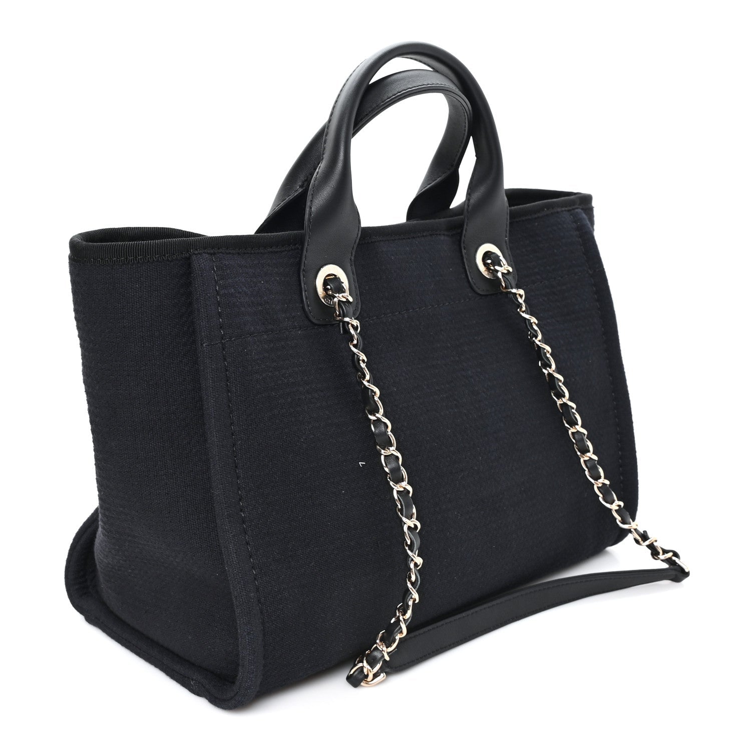 Mixed Fibers Small Deauville Tote Black