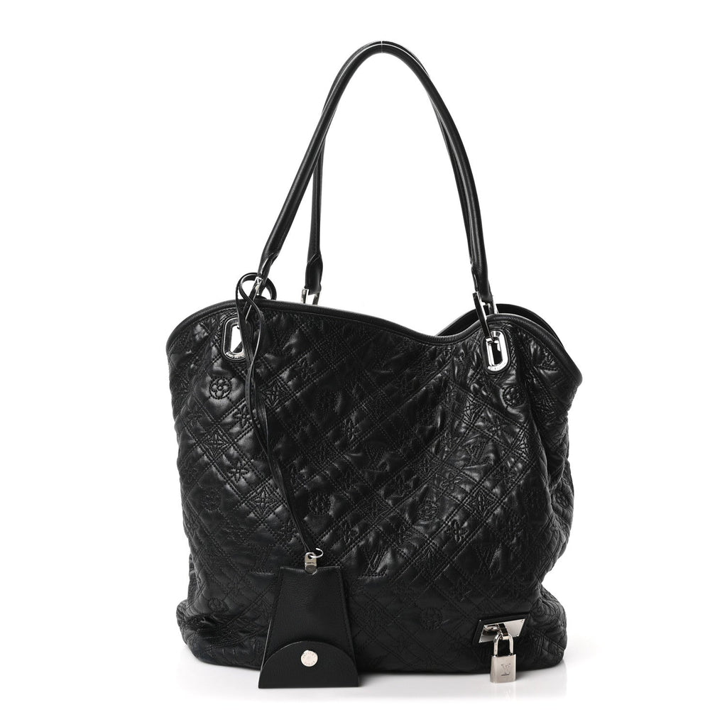 Monogram Lambskin Antheia Lilia GM Black