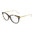 Bottega Veneta Eyeglasses Oval Full Rim, Burgundy/Gold Frame and Clear Demo Lenses Lens BV1039O004