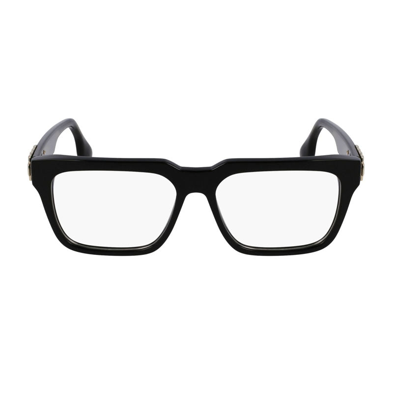 Victoria Beckham Eyeglasses Rectangle Full Rim, Black Frame and Clear Demo Lenses Lens VB2667001