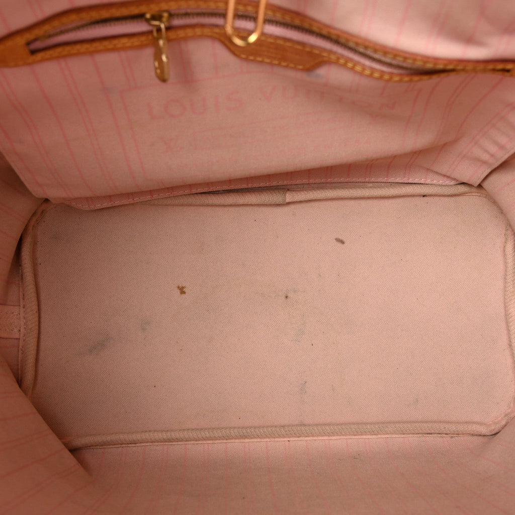 Damier Azur Neo Neverfull MM Rose Ballerine