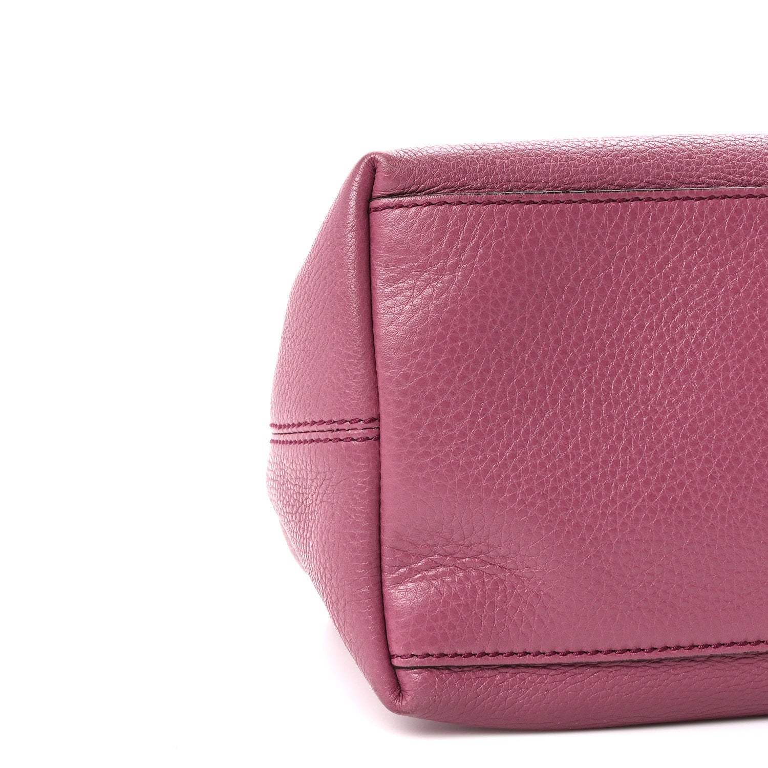 Pebbled Calfskin Medium Soho Chain Shoulder Bag Peonia Flower