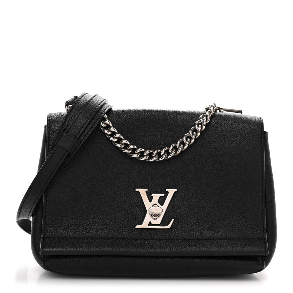 Calfskin Lockme II Chain Bag BB Black