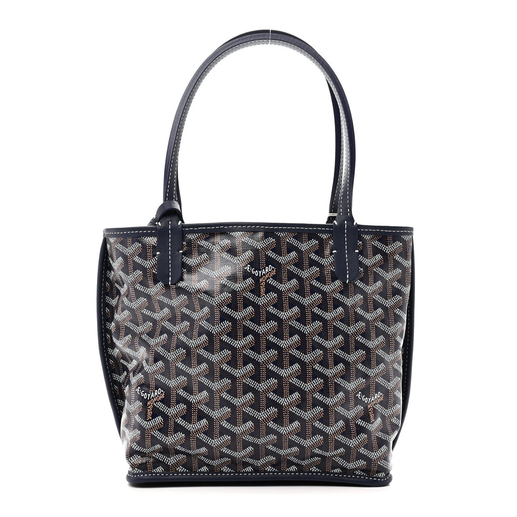 Goyardine Reversible Mini Anjou Navy