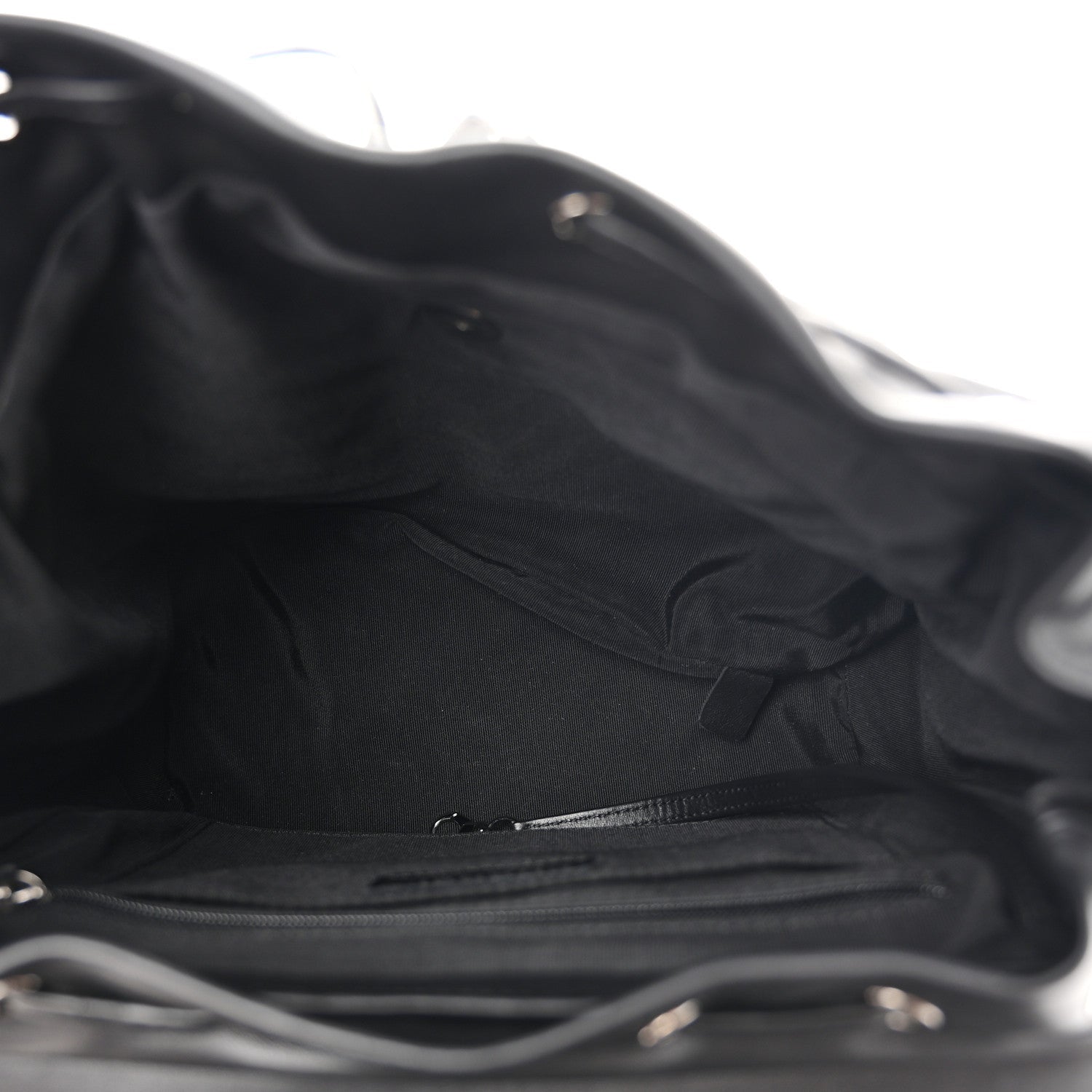 Calfskin Chevron Quilted Large Urban Spirit Backpack Black