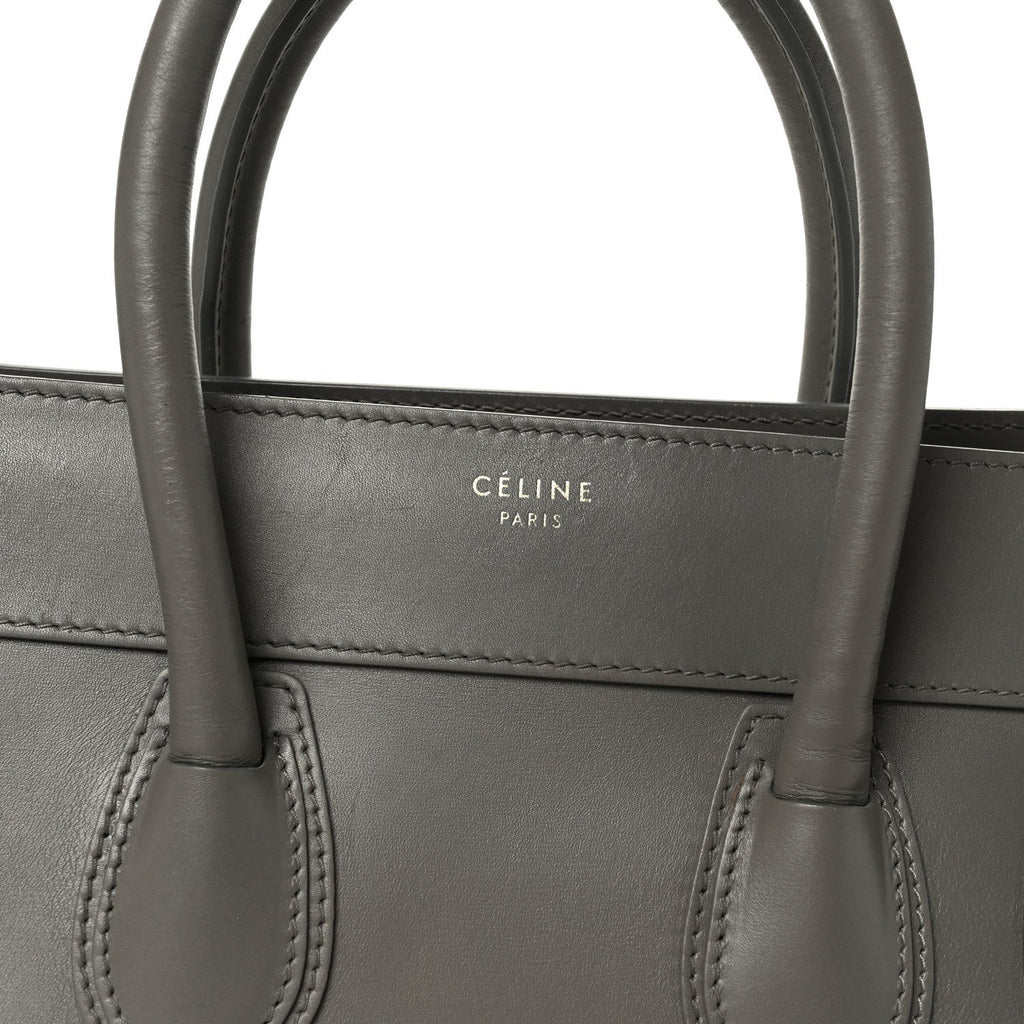 Smooth Calfskin Mini Luggage Grey