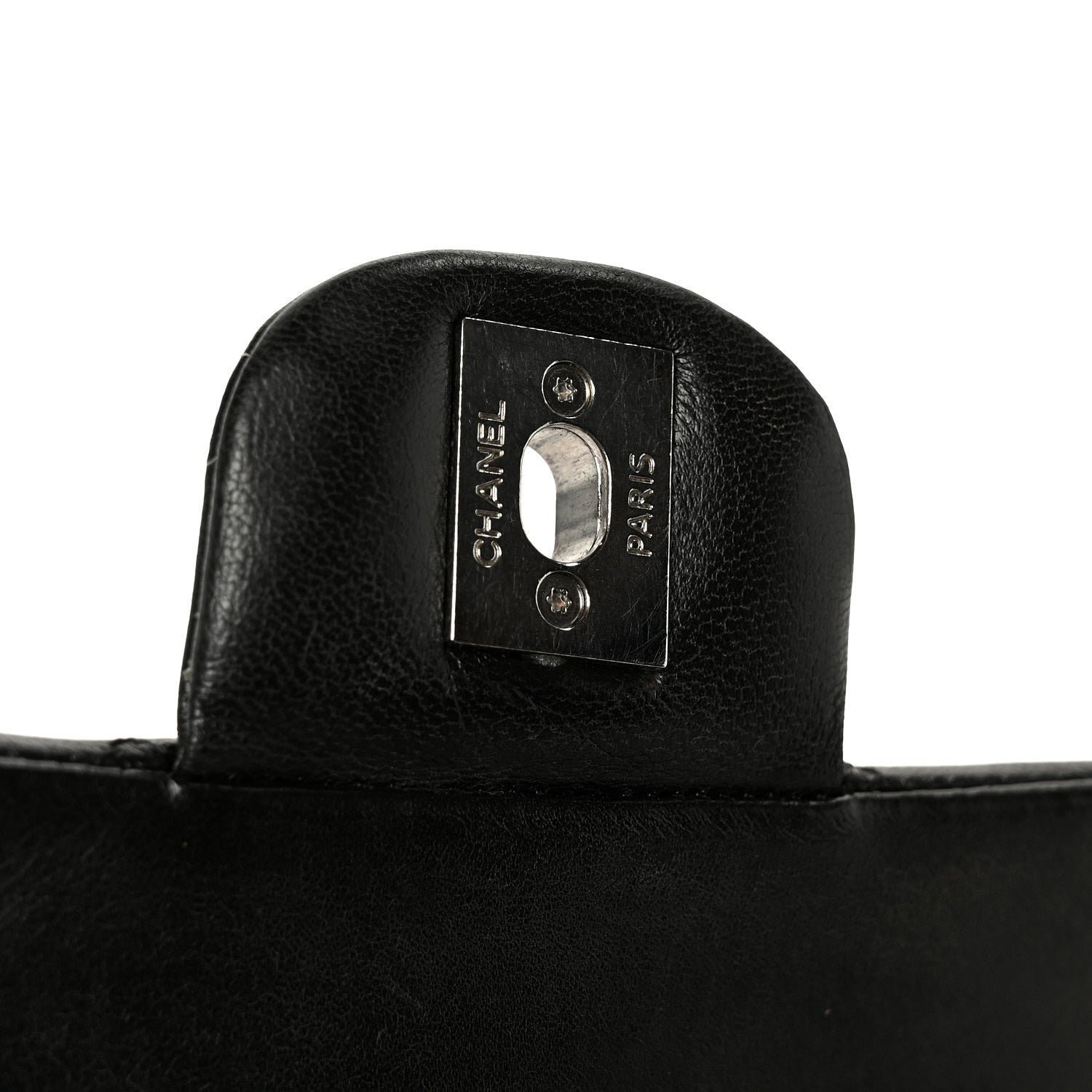 Lambskin Quilted Small Double Flap Black