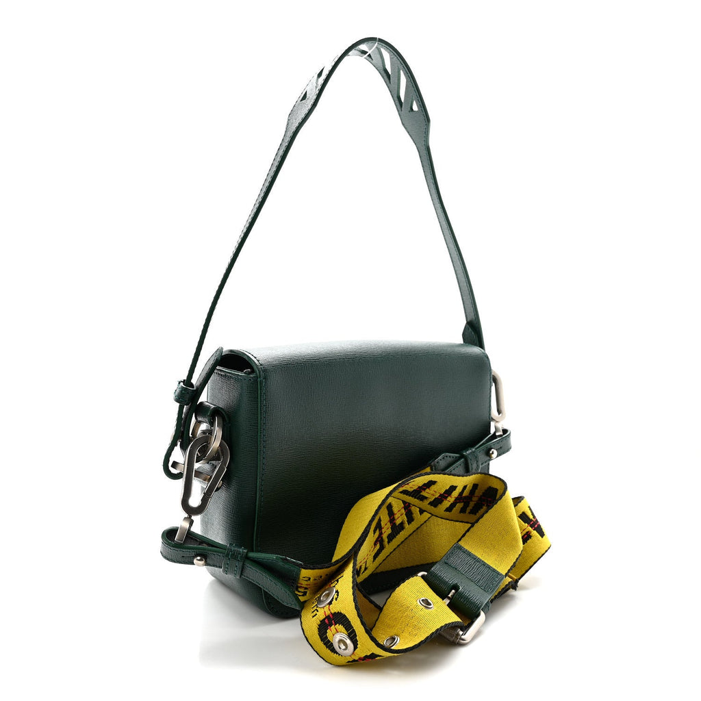 Saffiano Mini Binder Clip Bag Green