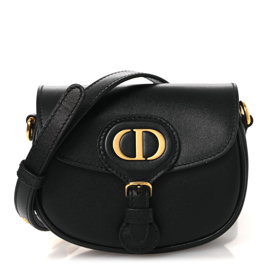 Box Calfskin Micro Bobby Bag Black