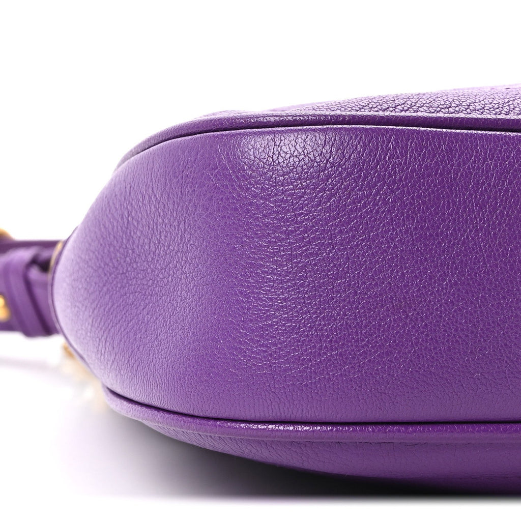 Goatskin Small Aphrodite Shoulder Bag Shine Purple