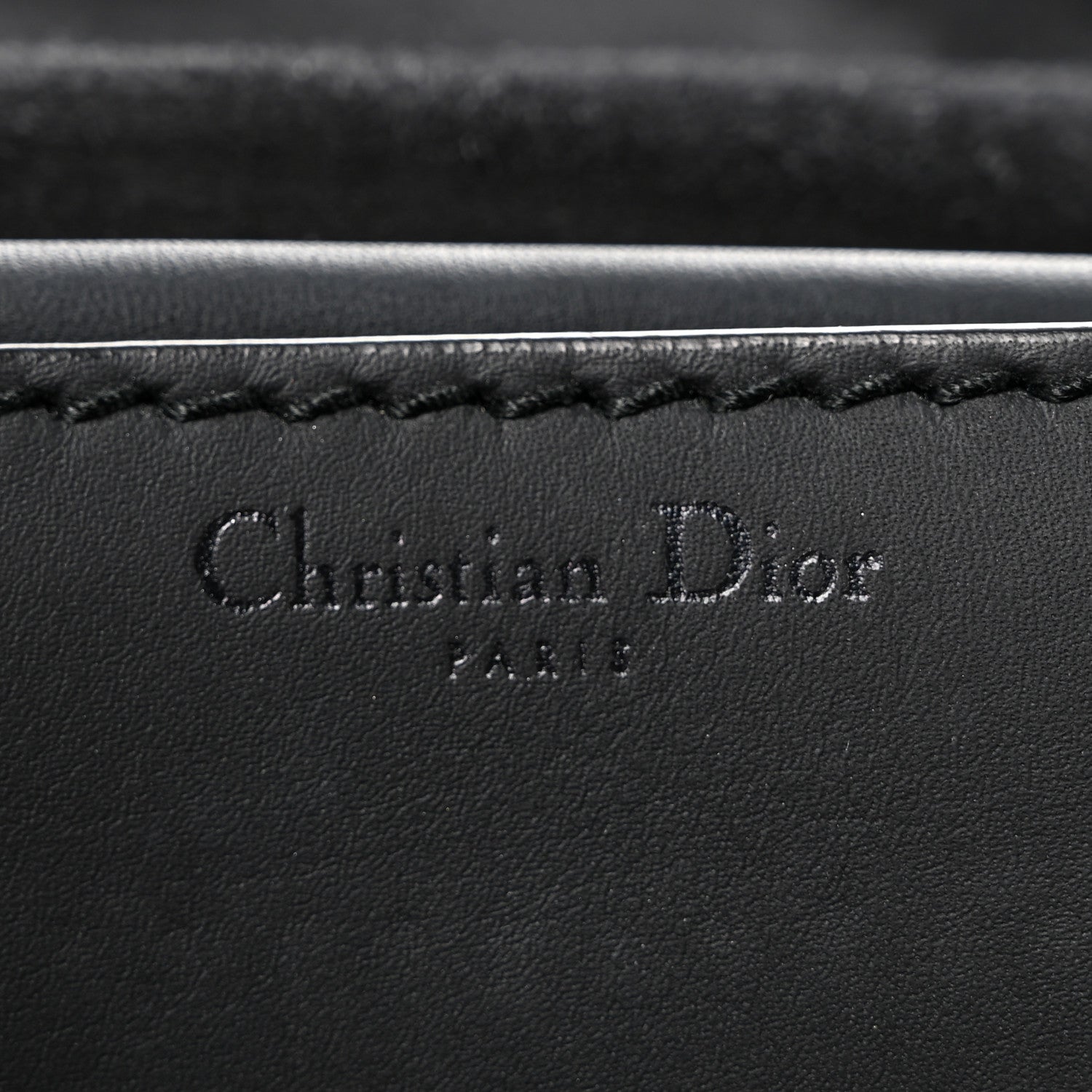 Ultra Matte Calfskin J'Adior Chain Flap Bag Black