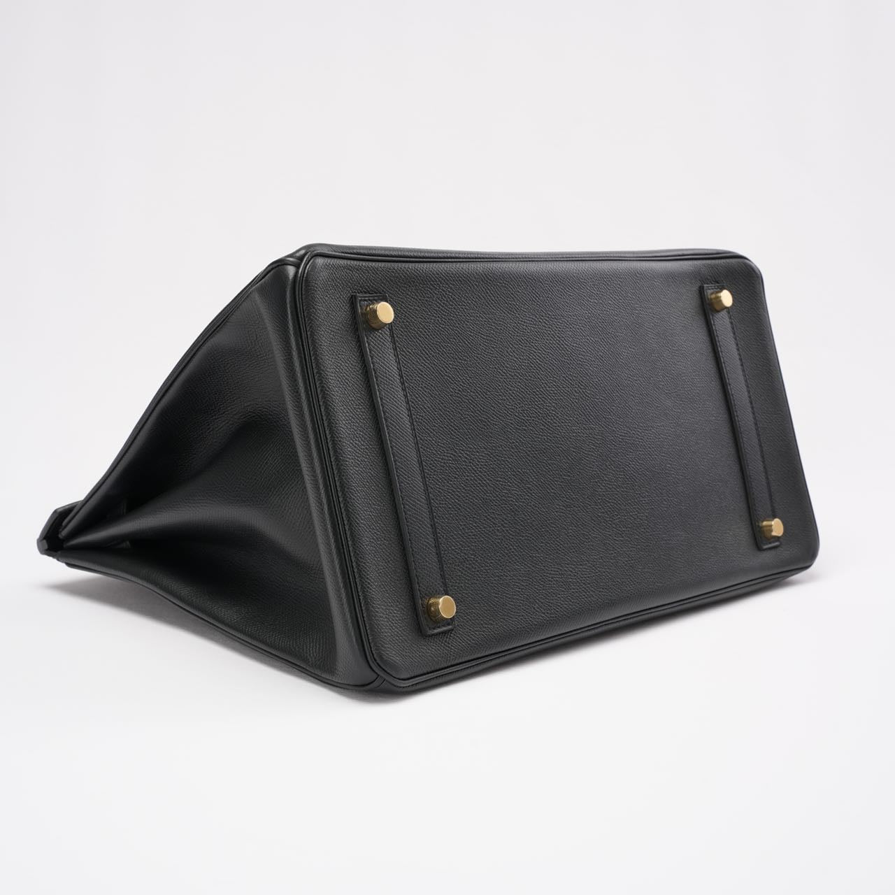 Hermes Birkin 35 Sellier Epsom Leather Black 2014