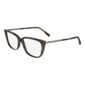 Lacoste Eyeglasses Cat Eye Full Rim, Havana Red Frame and Clear Demo Lenses Lens L2939615
