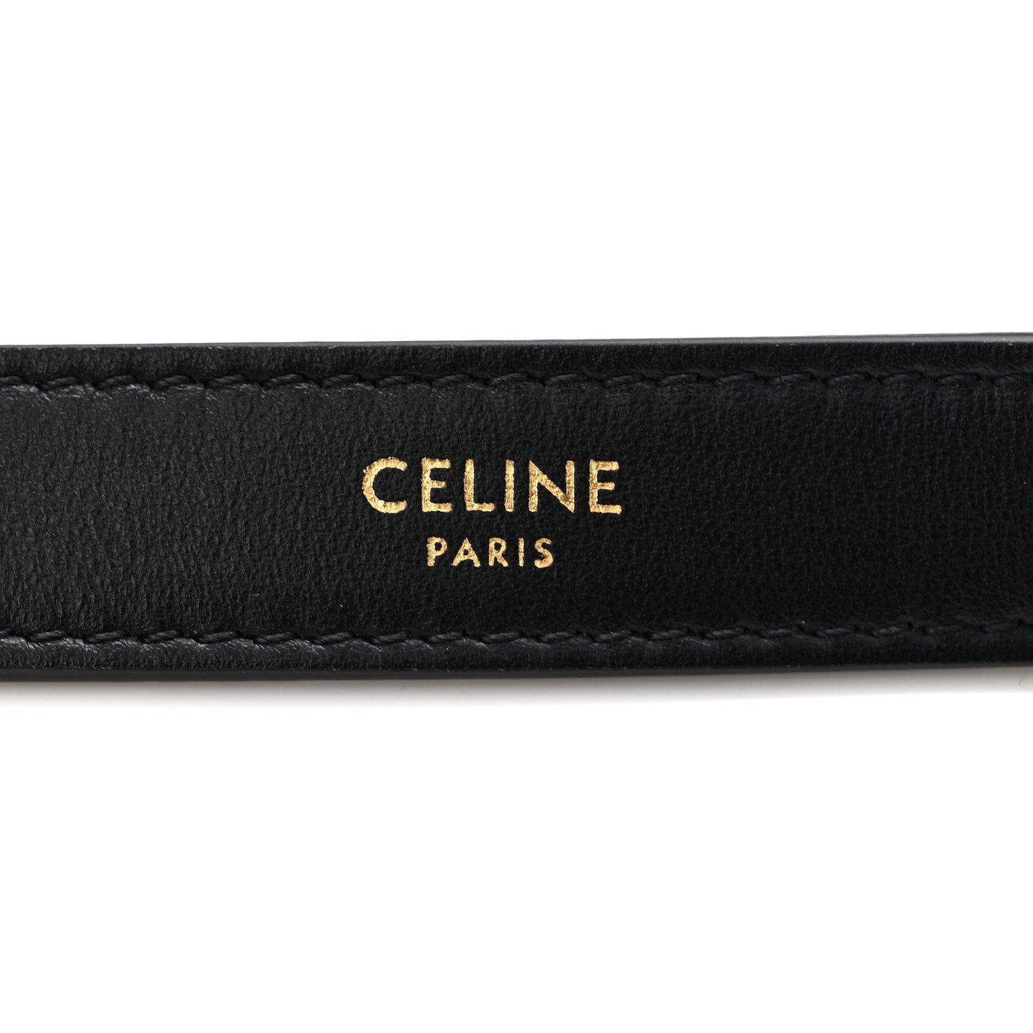 Smooth Calfskin Medium Strap Ava Triomphe Shoulder Bag Black