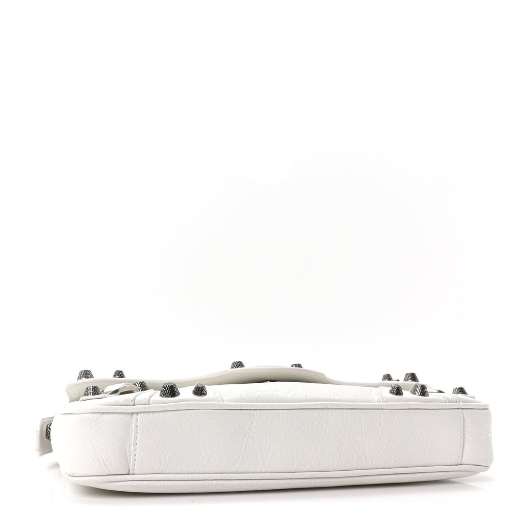 Agneau Arena Small Le Cagole Sling Bag Optic White