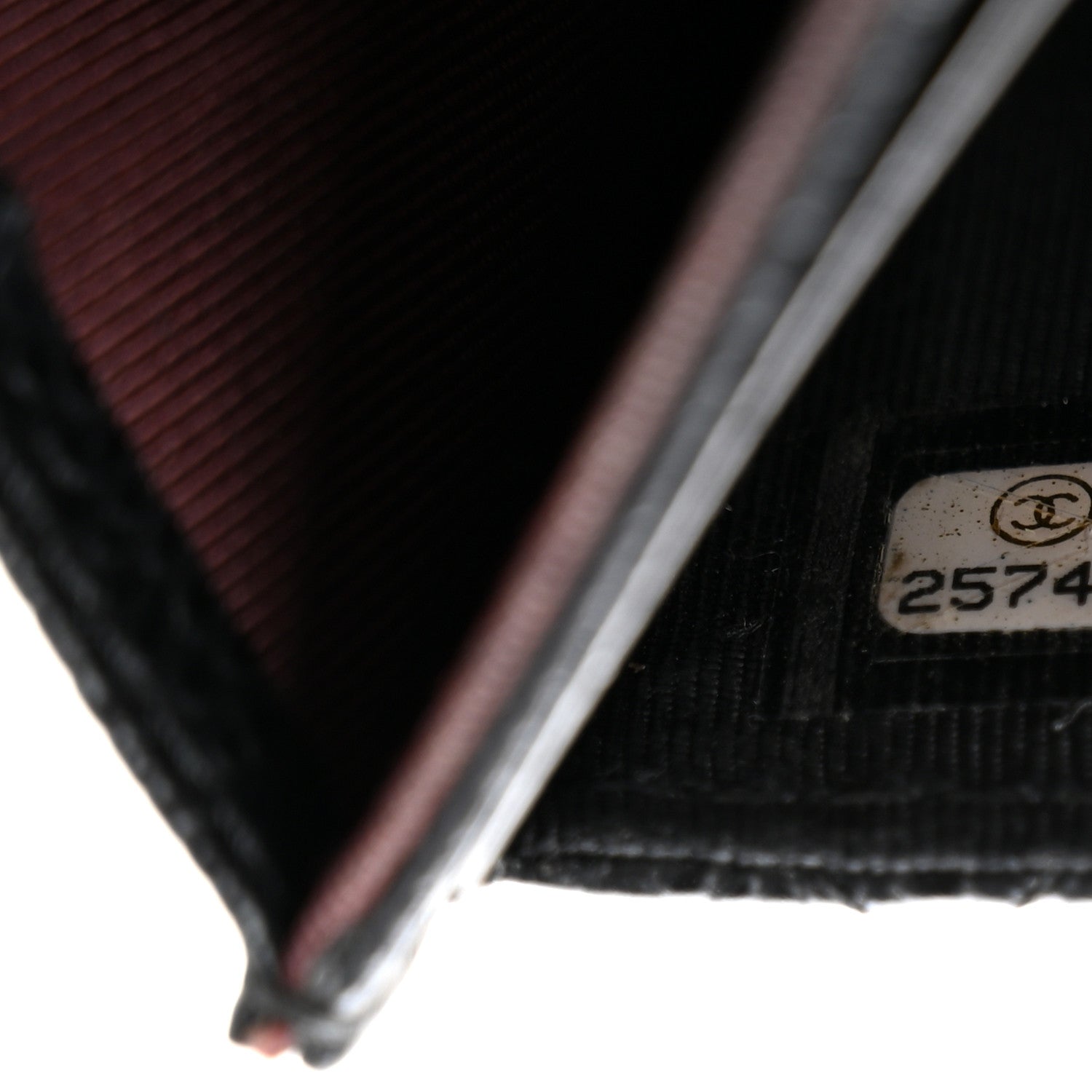 Caviar Quilted Flap Card Holder Black