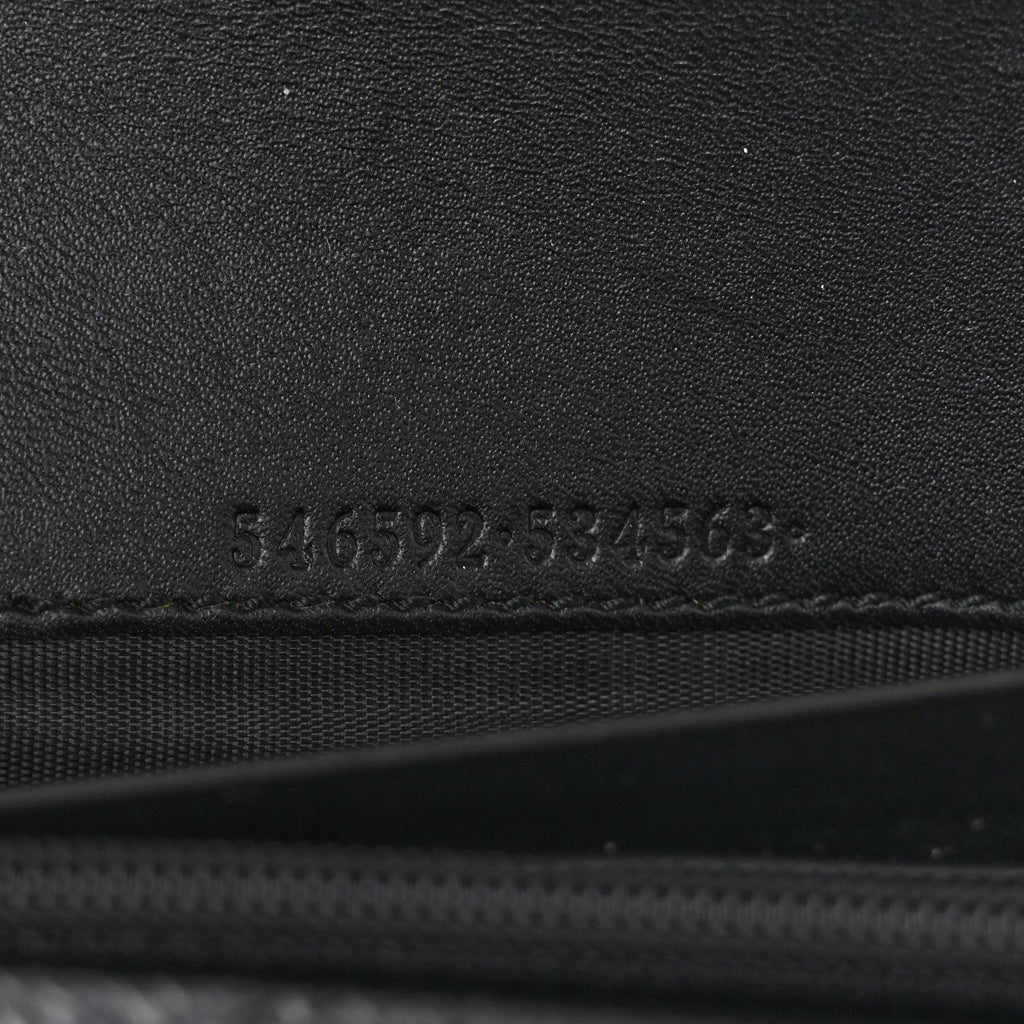 Suede Patent Web Ophidia Wallet On Chain Black