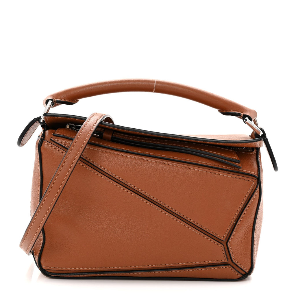 Calfskin Mini Puzzle Bag Tan