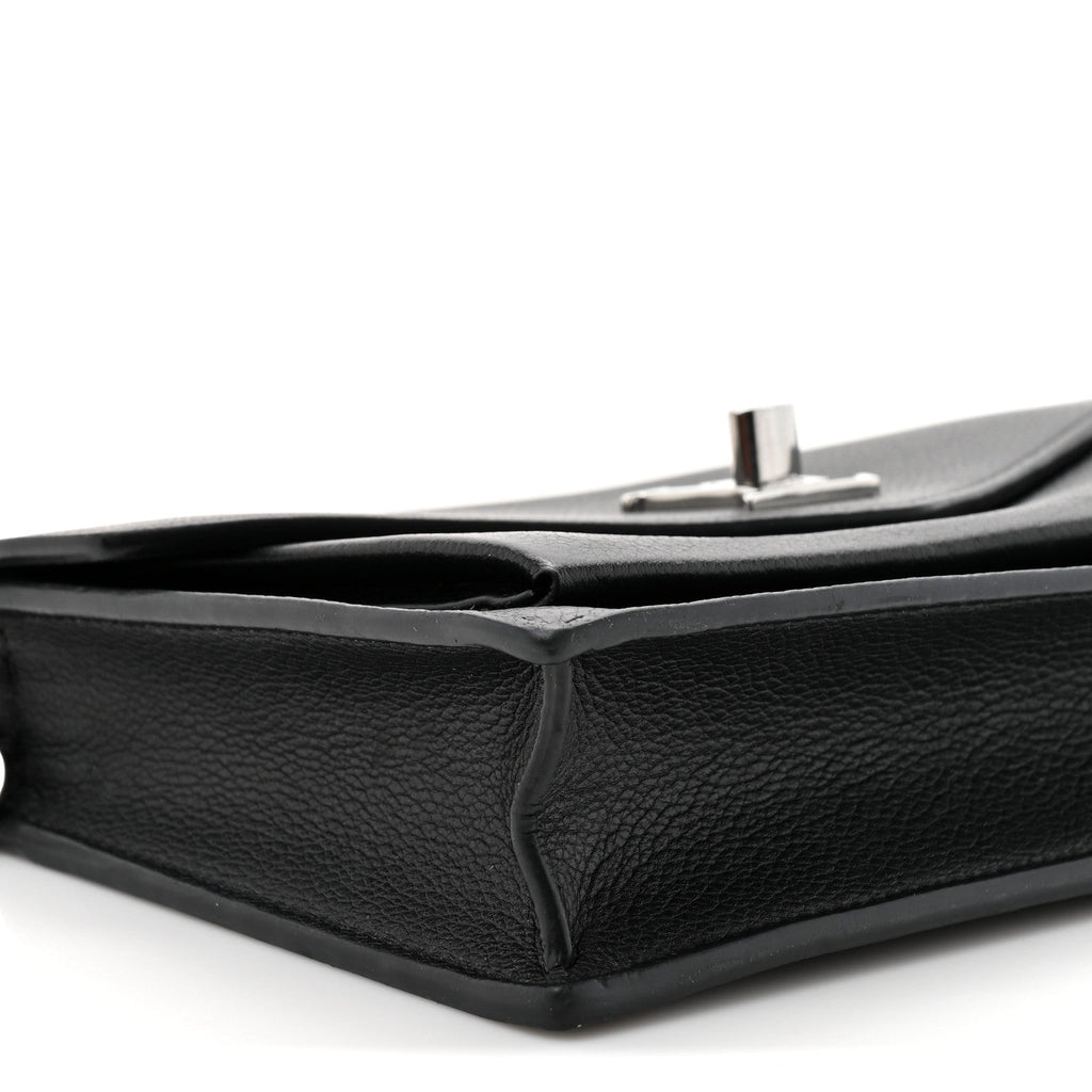 Soft Calfskin My Lockme Chain Pochette Black
