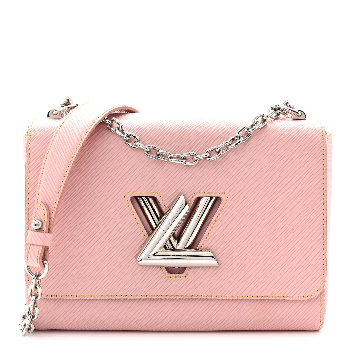 Epi Twist Shoulder Bag MM  Rose Ballerine
