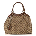 Monogram Medium Sukey Tote Dark Brown