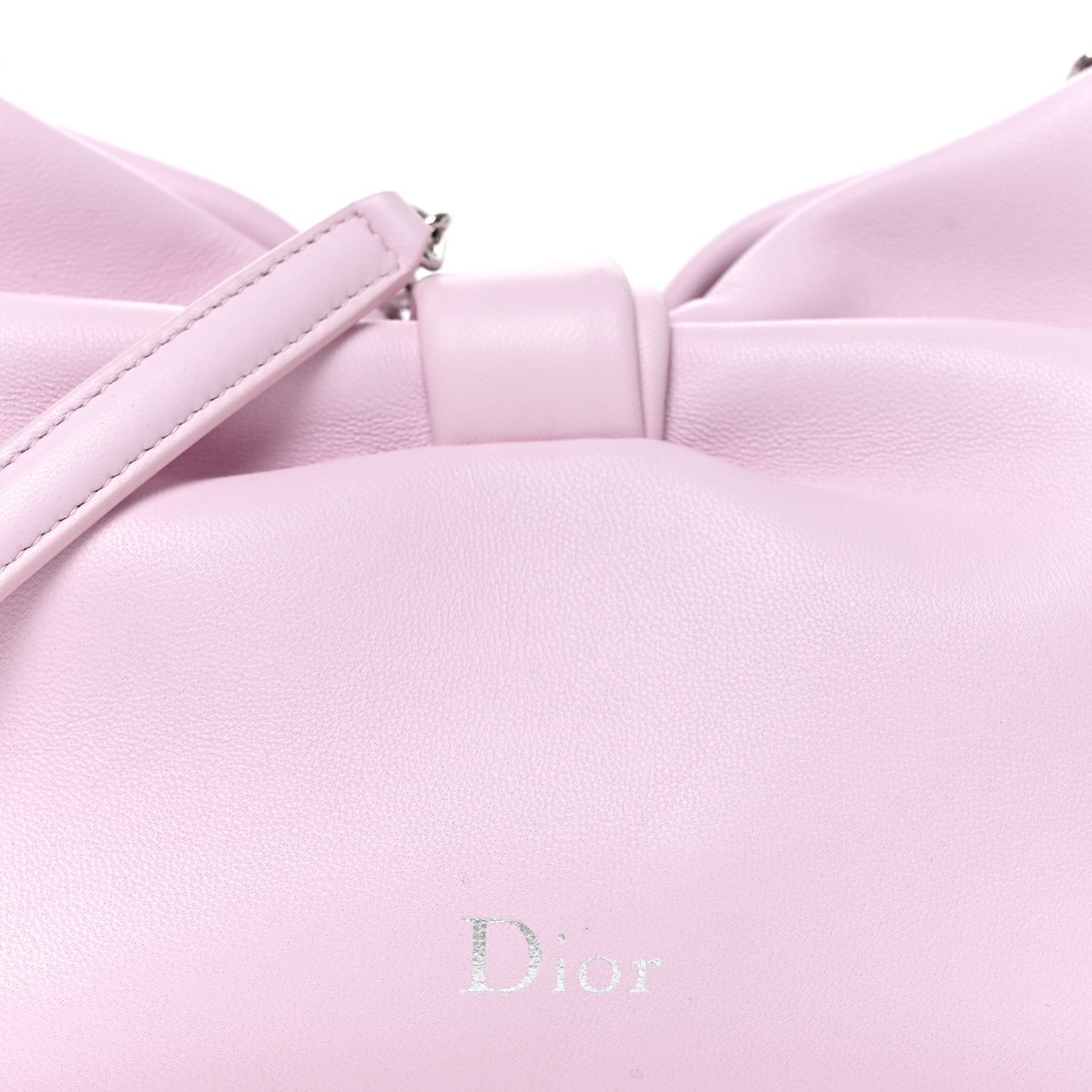 Lambskin Small Bow Bag Rose Songe