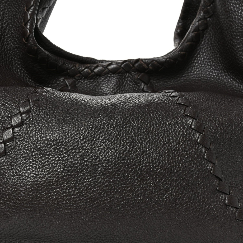 Cervo Deerskin Large Hobo Ebano