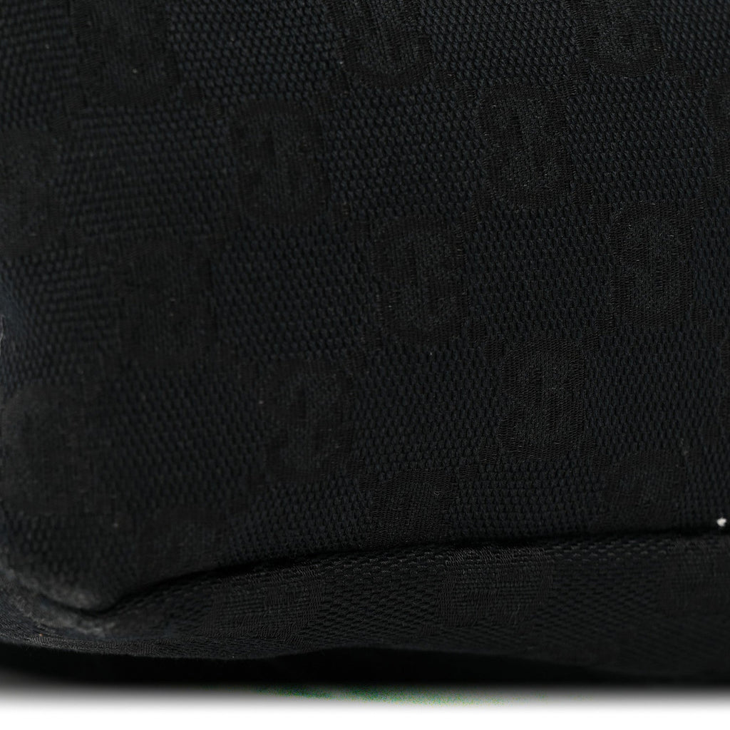 Monogram Medium Horsebit Chain Hobo Black