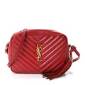 Calfskin Matelasse Monogram Lou Camera Bag Opyum Red