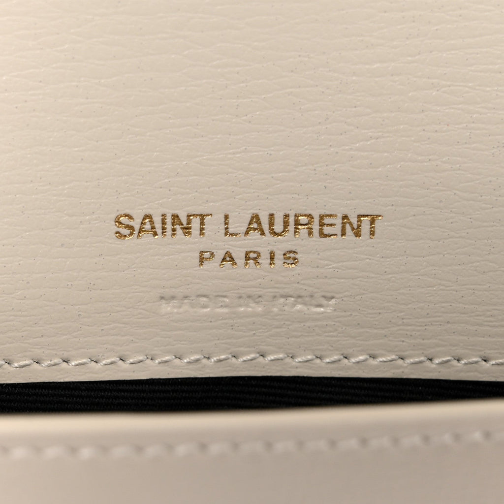 Smooth Calfskin Monogram Phone Holder Crossbody Crema Soft
