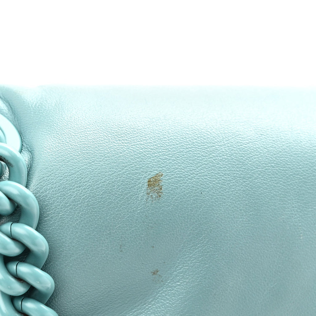Calfskin Small Viva Bow Shoulder Bag Tyrone Turquoise
