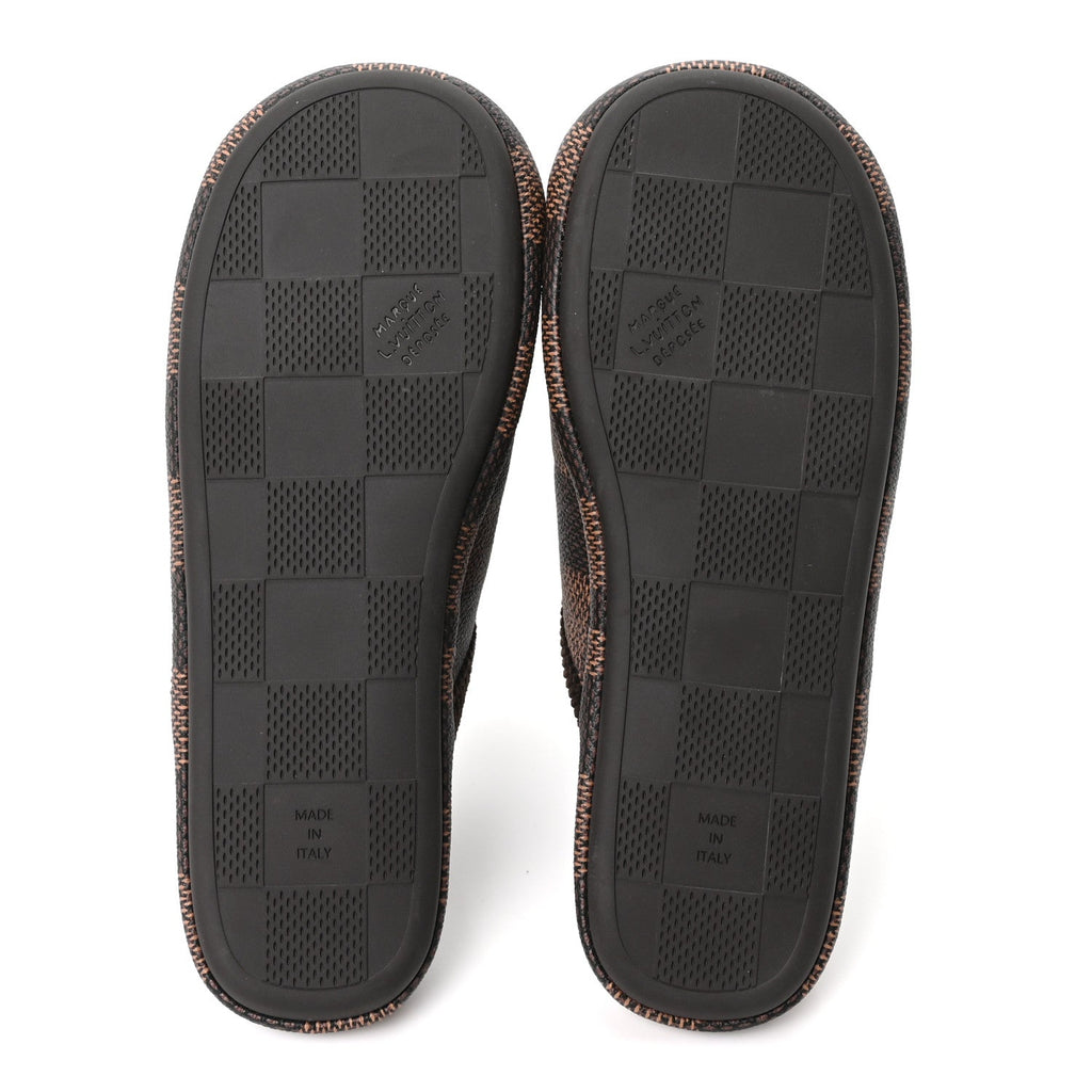 Damier Ebene Palace Slippers 7 Mocha