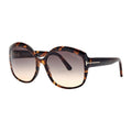 Tom Ford Sunglasses Butterfly Full Rim, Black Frame and Grey Gradient Lens FT091901B