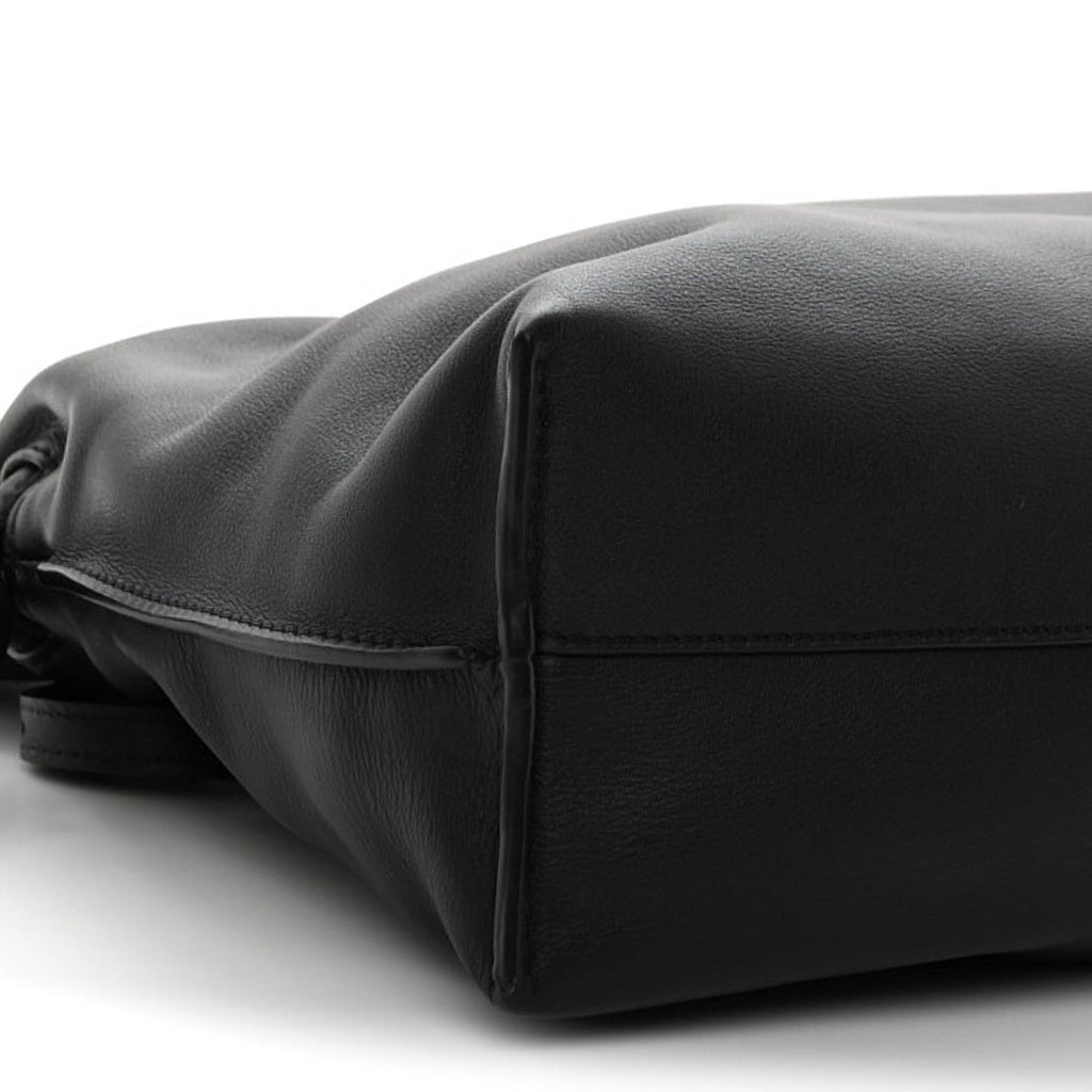 Nappa Medium Flamenco Knot Bag Black