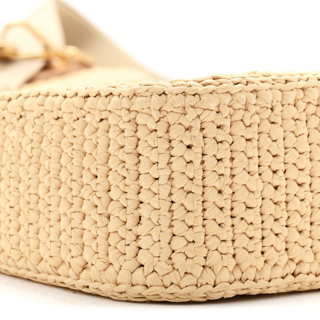 Yarn Raffia Effect Crochet Re-Edition 2005 Shoulder Bag Naturale